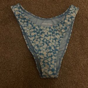 PacSun Light Blue Floral Swimwear